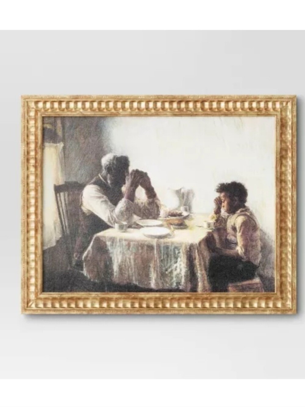 20" x 16" The Thankful Poor by Henry Ossawa Tanner Vintage Framed Wall Cotton Ca